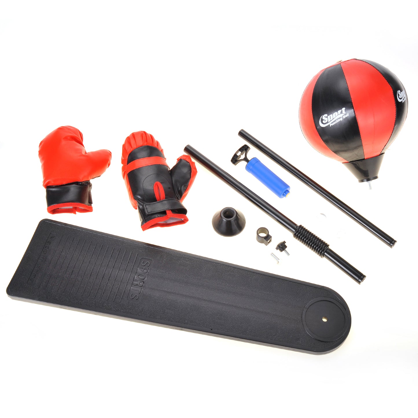 PowerTRC Punching Bag for Kids with Stand | Includes Boxing Gloves | Adjustable Height | Reflex Training Boxing Bag | Great Gift for Boys and Girls