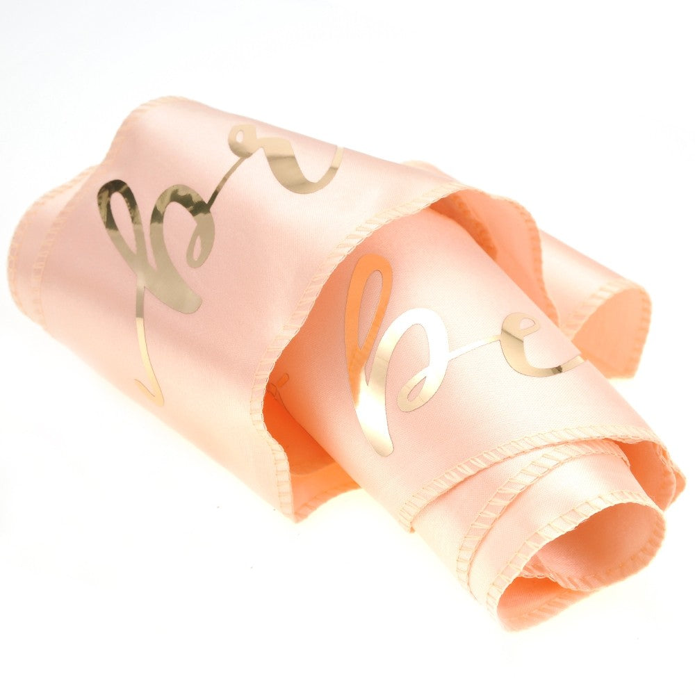 Pink And Gold Bachelorette Party Bride Sash