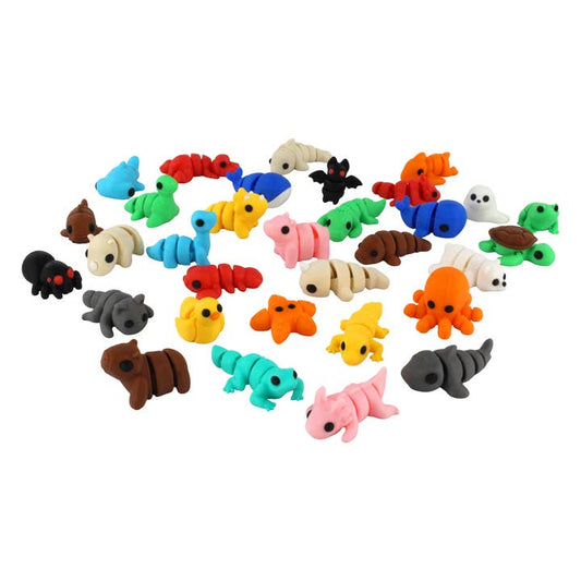 PowerTRC 3D Printed Cute Articulated Animals – Mixed Pocket Pets(12 pcs/Random Style)
