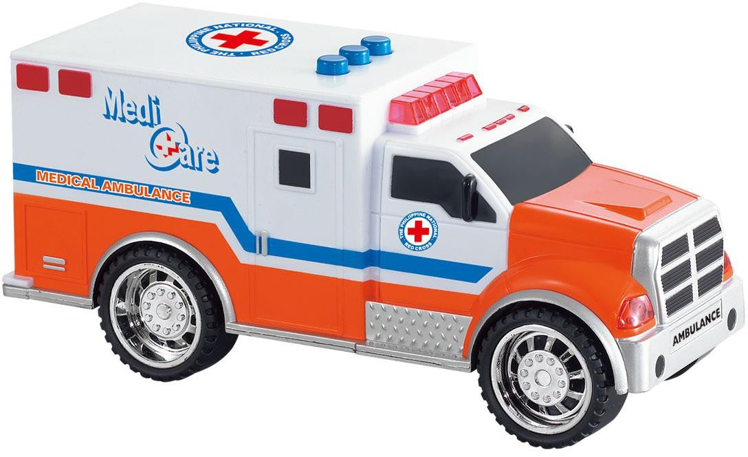 3-in-1 Emergency Vehicle Toy PlaySet For Kids (Fire Truck, Police Car, Ambulance)