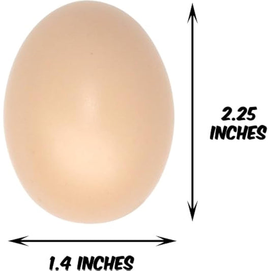 30 Pcs Plastic Eggs Toys, Toy Food DIY Easter Eggs, Real-Life Size Faux Pretend Play Food Play Kitchen Accessories, Realistic Chicken Eggs