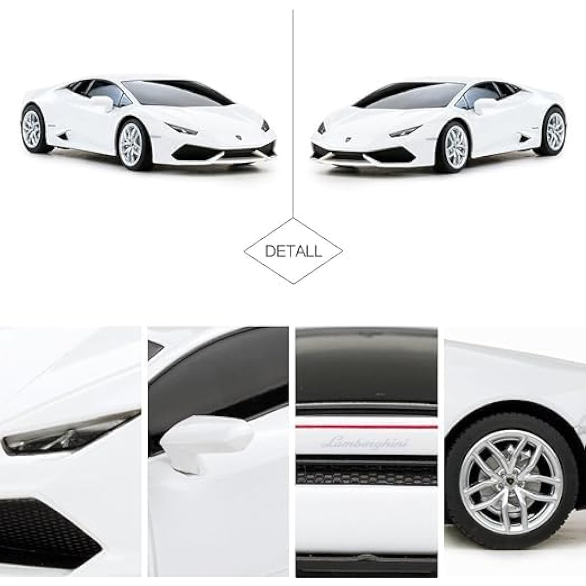 PowerTRC Remote Control Car Electric Licensed Lambo Huracan with 2.4Ghz | 1:24 Scale Radio RC Super Sport Racing Hobby Model Toy for Boys, Girls, and Adults | Perfect Birthday Idea Gift