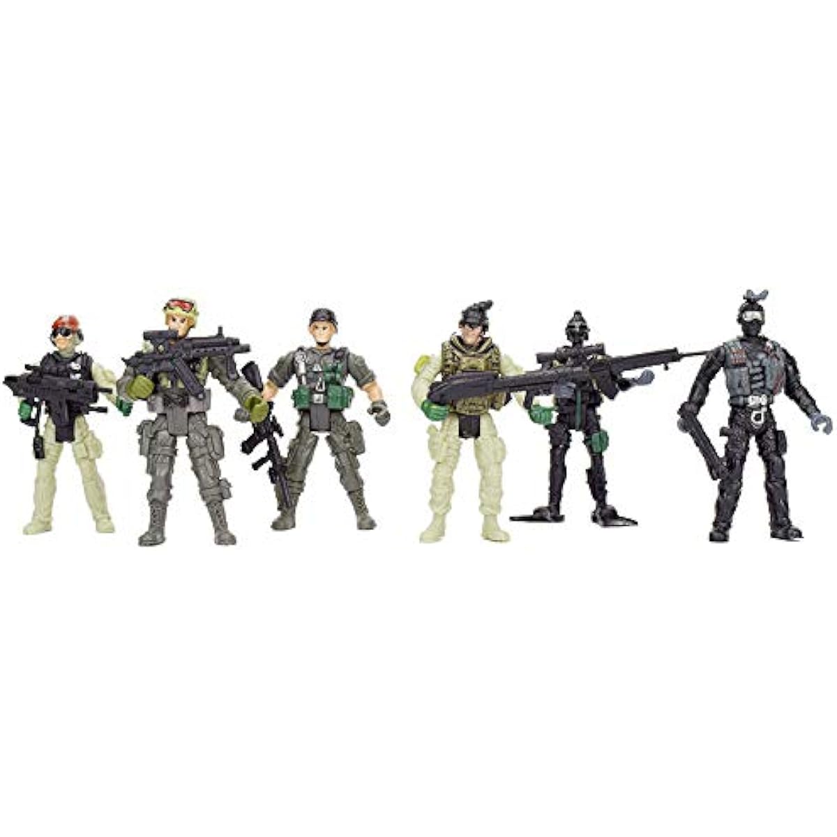 12 Pack Toy Soldiers Action Figures - US Army Men and Special Forces SWAT Team, Joint Movable with Military Weapons Accessories for Boys 8-12