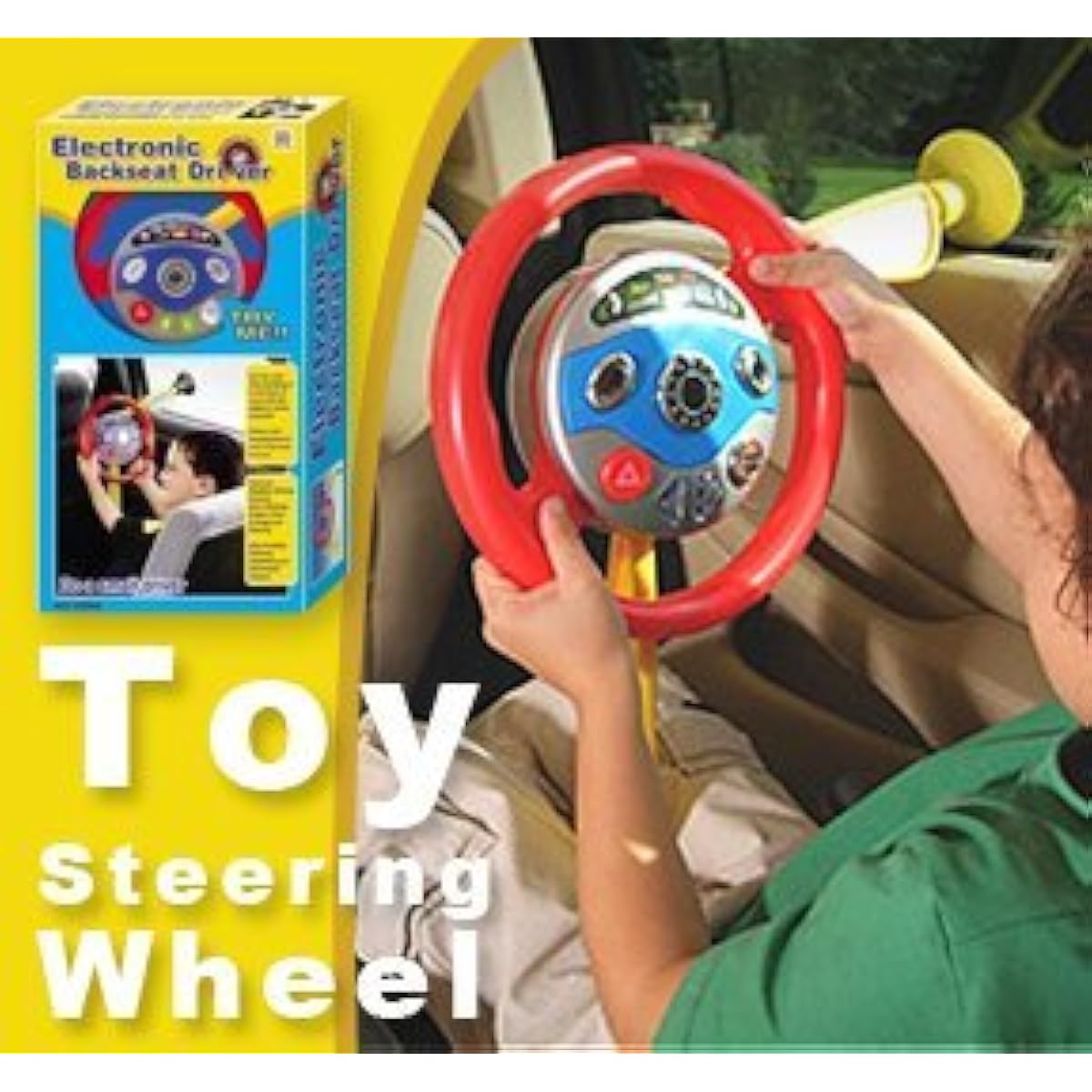 Electronic Backseat Driver Toy | Kids Driving Wheel | Car Toys | Pretend Driving Kids Toy