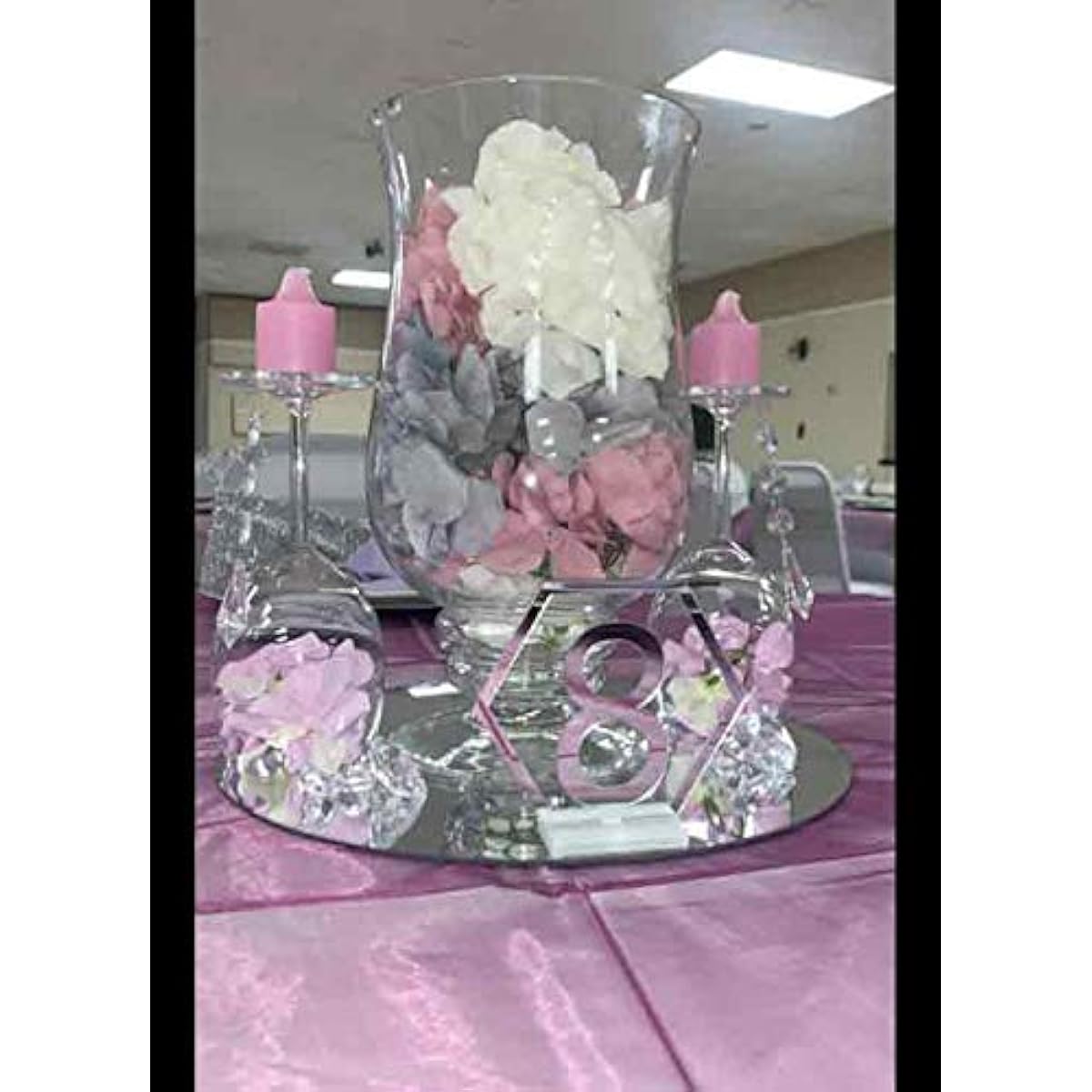 2 Pounds of 25 Carat Clear Acrylic Diamonds for Wedding Decoration, Parties, and Table Decoration