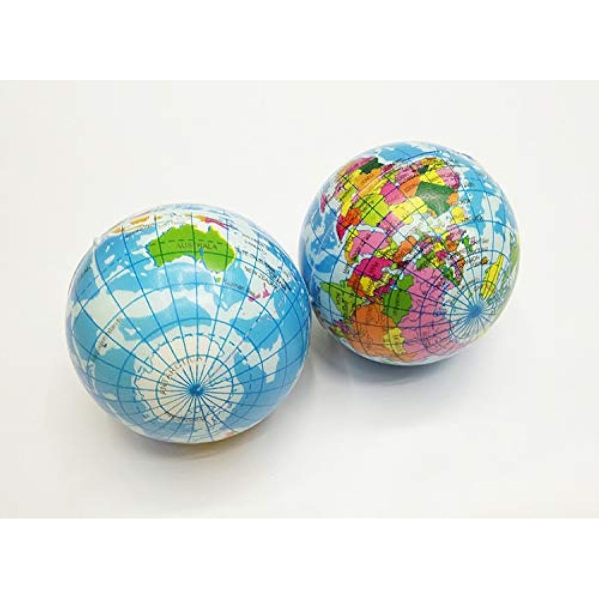 24 Pack Mini Soft Foam Earth Squeeze Balls Planet Theme | Stress Relief Bulk Party, Birthday, Classroom Favors, Rewards Toy Set for Kids (2.5”)