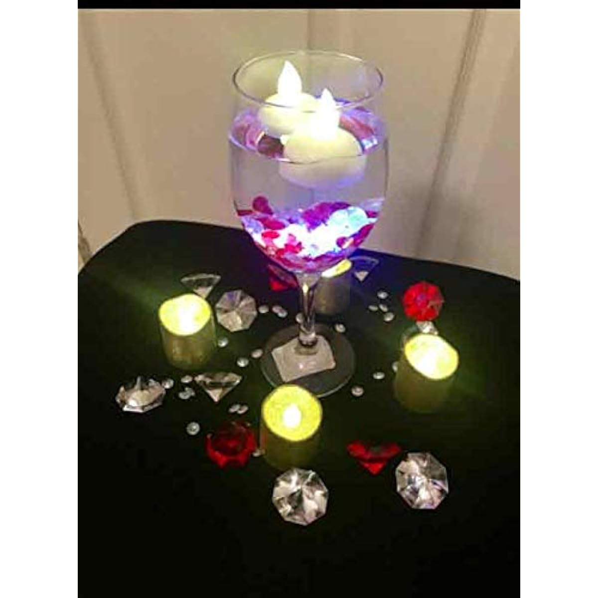 2 Pounds of 25 Carat Clear Acrylic Diamonds for Wedding Decoration, Parties, and Table Decoration