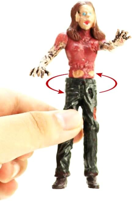 Toy Zombie Action Figures with Movable and Detachable Joints | Mini Zombie Figurines | Great for Presents, Decoration, and Party Favors | Pack of 6, 4 Inches Tall Zombies