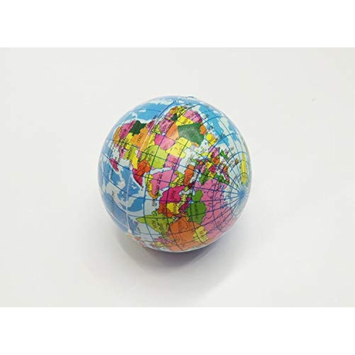 24 Pack Mini Soft Foam Earth Squeeze Balls Planet Theme | Stress Relief Bulk Party, Birthday, Classroom Favors, Rewards Toy Set for Kids (2.5”)