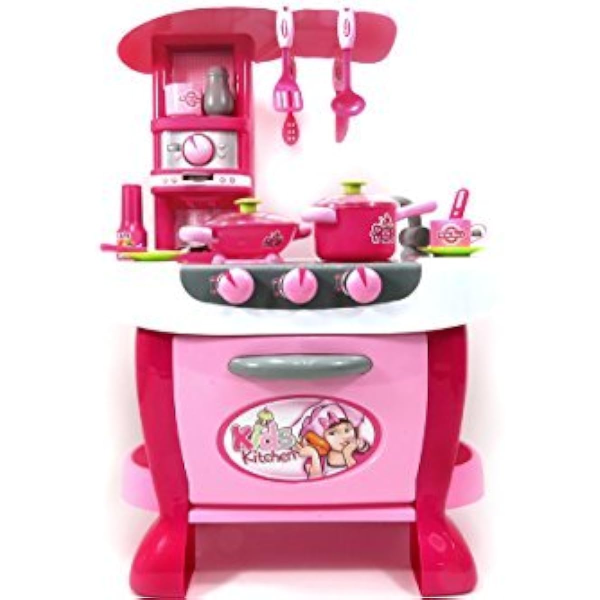 PowerTRC Deluxe Kitchen Appliance Cooking Play Set with Lights & Sound