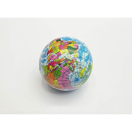 24 Pack Mini Soft Foam Earth Squeeze Balls Planet Theme | Stress Relief Bulk Party, Birthday, Classroom Favors, Rewards Toy Set for Kids (2.5”)
