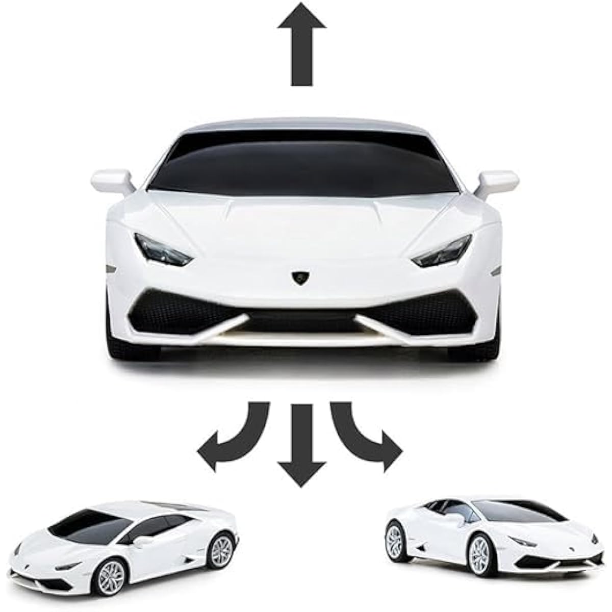PowerTRC Remote Control Car Electric Licensed Lambo Huracan with 2.4Ghz | 1:24 Scale Radio RC Super Sport Racing Hobby Model Toy for Boys, Girls, and Adults | Perfect Birthday Idea Gift