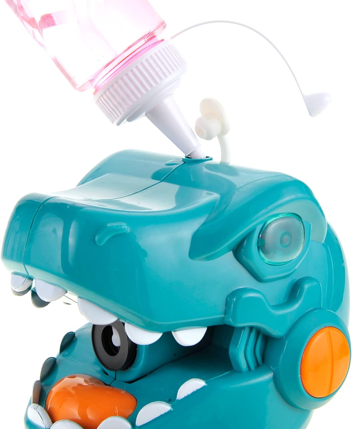 PowerTRC Dinosaur Bubble Machine - Dino Outdoor Toys for Kids Ages 4-8, Toddler Toys Bubble Blower Automatic Machine for Parties with Light & Sound