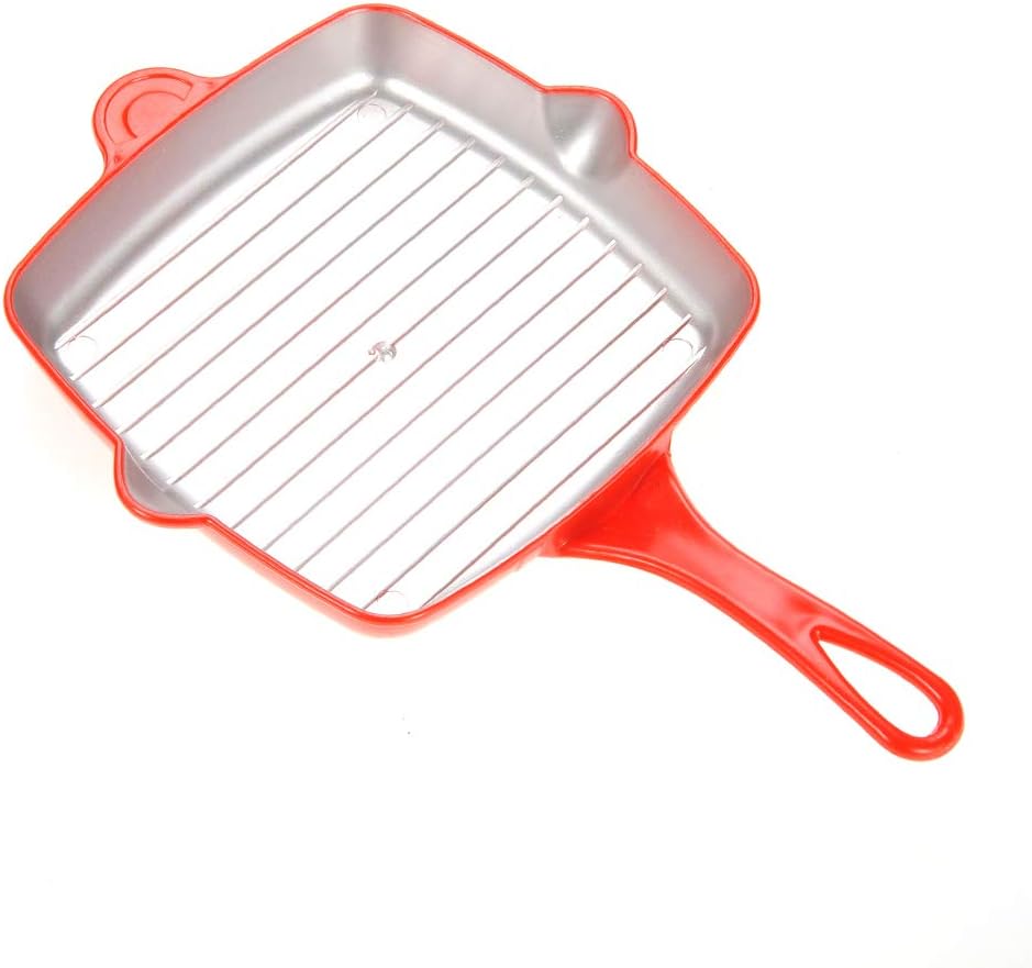 10 Piece Pots and Pans Kitchen Cookware Playset for Kids with Cooking Utensils Set, Pretend Toy for Kids 3-6