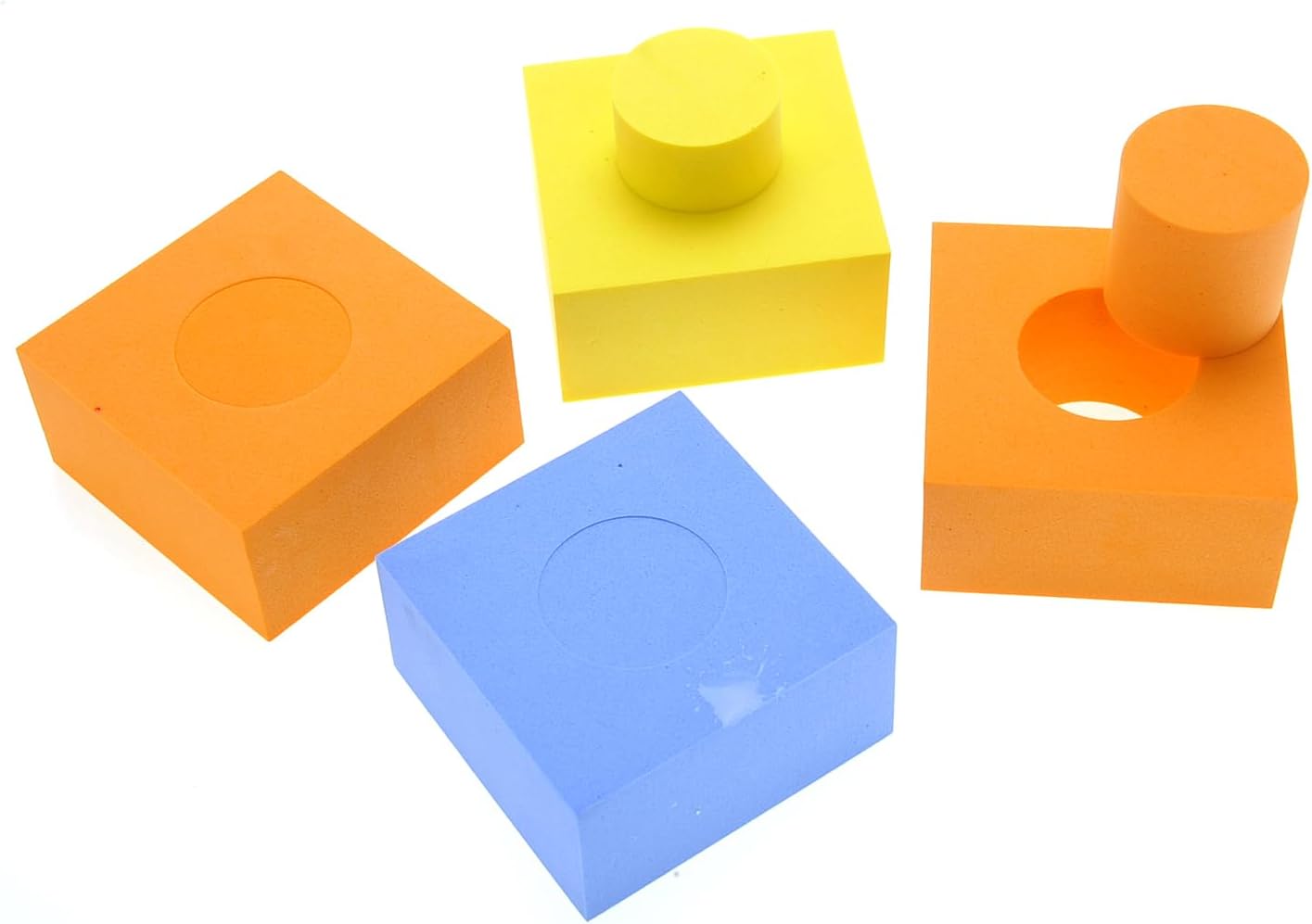 PowerTRC Foam Blocks for Toddler 1-3, 131 Pieces EVA Soft Building Blocks for Boys Girls, Baby Bath Early Learning Stacking Toys Gifts for Kids 18+ Months