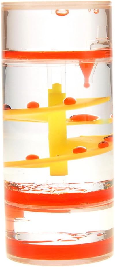 Cylinder Liquid Motion Bubbler, Liquid Sensory Toy Timer, Calm and Relaxing Fidget Desk Toy, Helps with Anxiety, Austism, ADHD. Gifts for Kids and Adults Classroom and Office