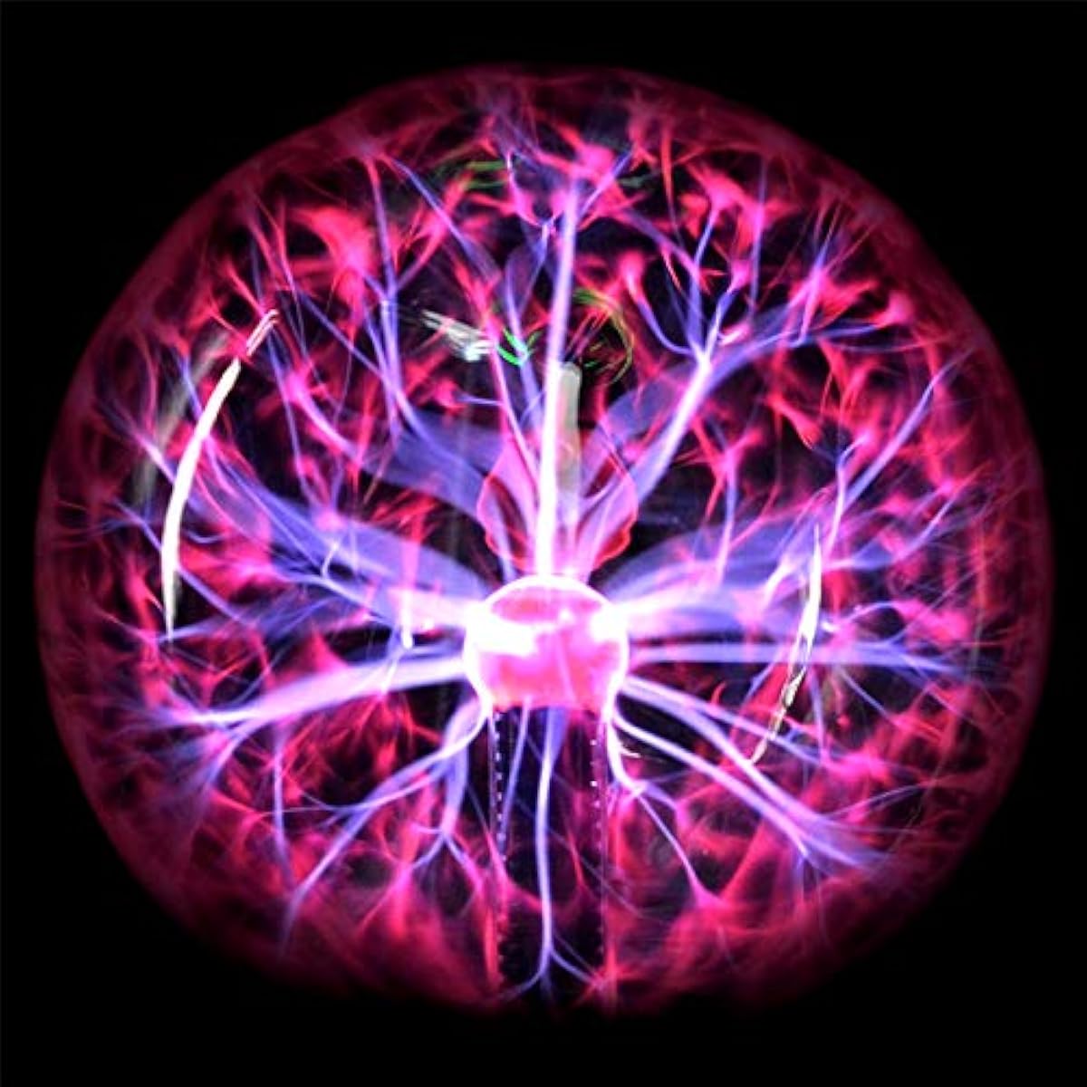 PowerTRC Plasma Ball, 8 inch Plasma Night Lamp, Batter Powered Respond to Touch & Sound Plasma Globe, Party/Science Props, Home Bedroom Decoration Christmas Novelty Gift for Kids (2 Sets)