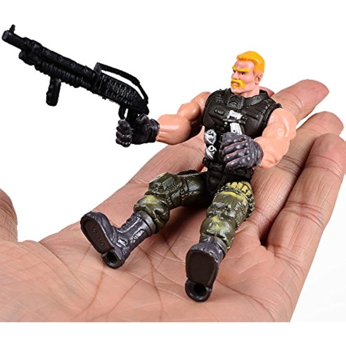 12 Pack Toy Soldiers Action Figures - US Army Men and Special Forces SWAT Team, Joint Movable with Military Weapons Accessories for Boys 8-12