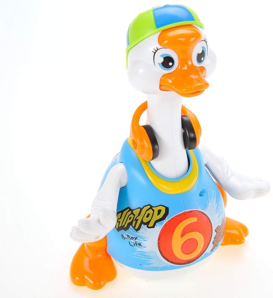 PowerTRC Baby Toy Dance Musical Duck Toy - Walking Goose Singing Dancing Toys for Toddlers 1-3 Hip-Hop Cool Birthday Toy