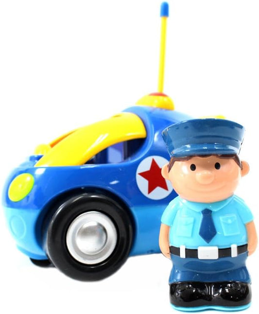 Cartoon Remote Control Cars and Planes Radio Remote Control with Music and Sound | Red, Blue and Yellow Toy for Baby Kids Removable Driver Pilot