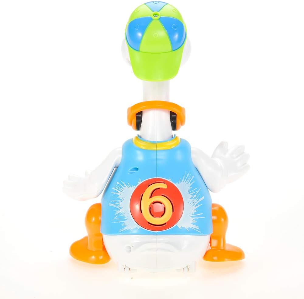 PowerTRC Baby Toy Dance Musical Duck Toy - Walking Goose Singing Dancing Toys for Toddlers 1-3 Hip-Hop Cool Birthday Toy