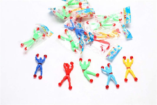 72 Pieces of Window Crawler Men, Sticky Wall Climbing Rolling Men Novelty Stretchy Sticky Toys for Kids Party Favours