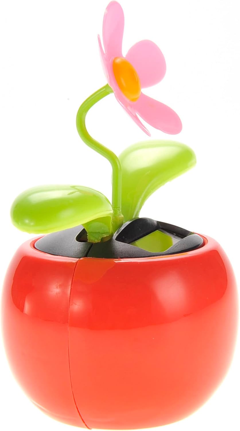 Solar Powered Dancing Flower | Desk, Window, Or Car Decoration Gift Toy | No Batteries Required | Fun Swinging Solar Flower