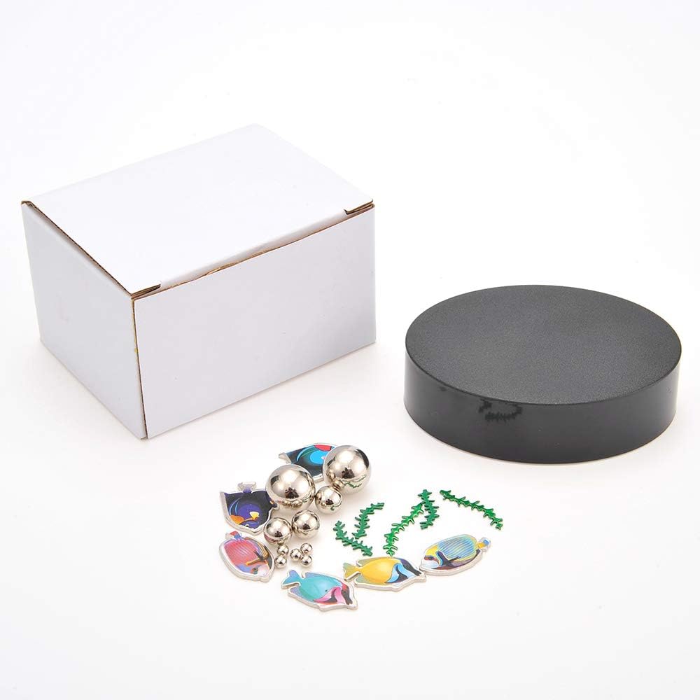 Magnetic Desktop Sculpture (Aquarium) | Mini Magnetic Art Decoration for Desktop | Fun Stress Relief Office Gift (2 Sets)