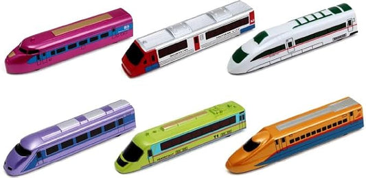 Bullet Train Toys Set for Toddlers Kids Boys, Pull Back City Subway Train High Speed Modern Locomotives Toys Set Party Favors Bulk Gifts for Ages 3 4 5 6 7 8 9 (12 Pcs)