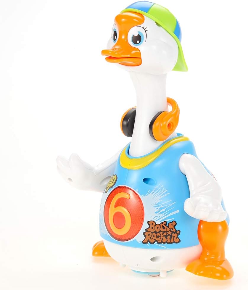 PowerTRC Baby Toy Dance Musical Duck Toy - Walking Goose Singing Dancing Toys for Toddlers 1-3 Hip-Hop Cool Birthday Toy