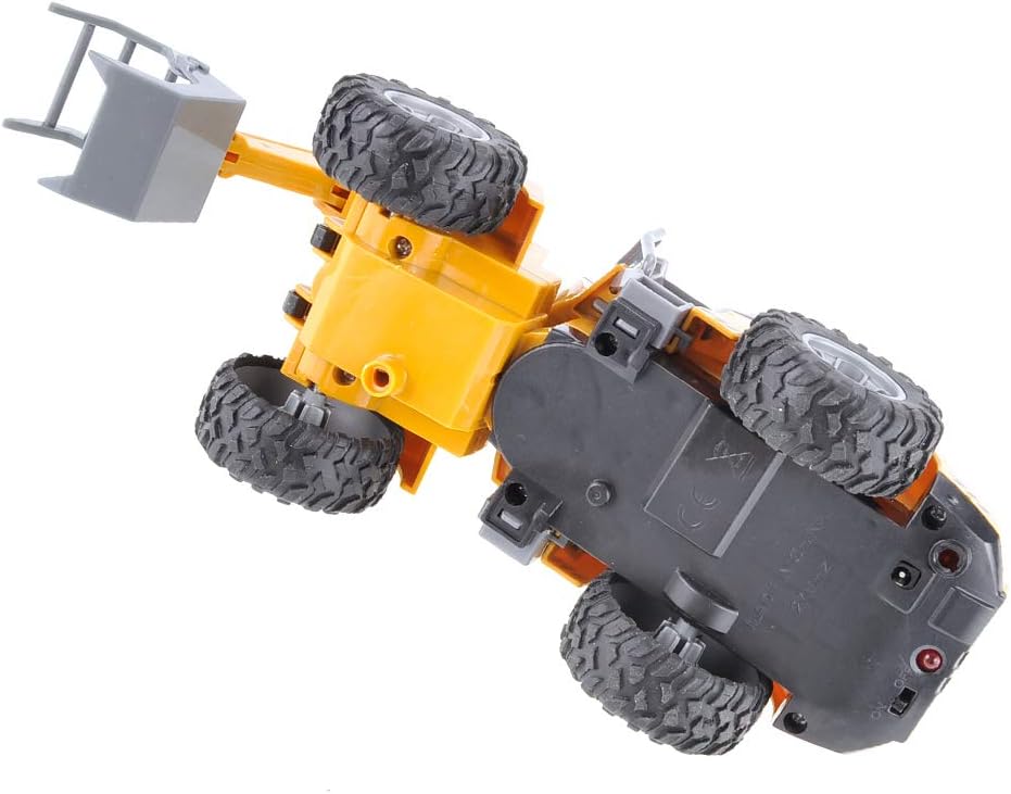 Remote Control Functional Construction Excavator Claw Vehicle Truck with Light | 1/30 Scale RC Battery Powered Engineering Digger Truck Car for Kids | Perfect for Beach Trips