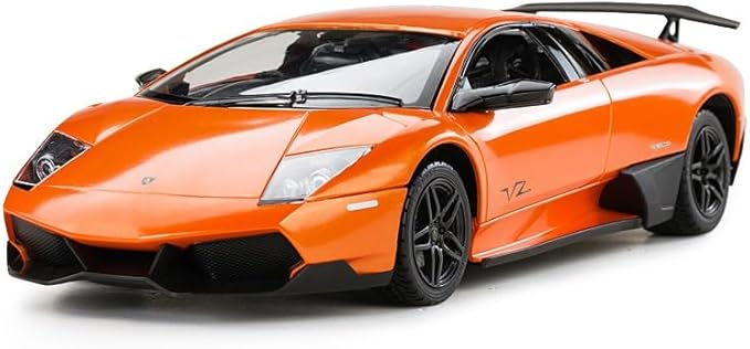 PowerTRC 1:14 Scale Remote Control LamboMurcielago Sport Car | RC Electric Sport Hobby Racing Car Model for Boys, Girls & Adults (Orange)