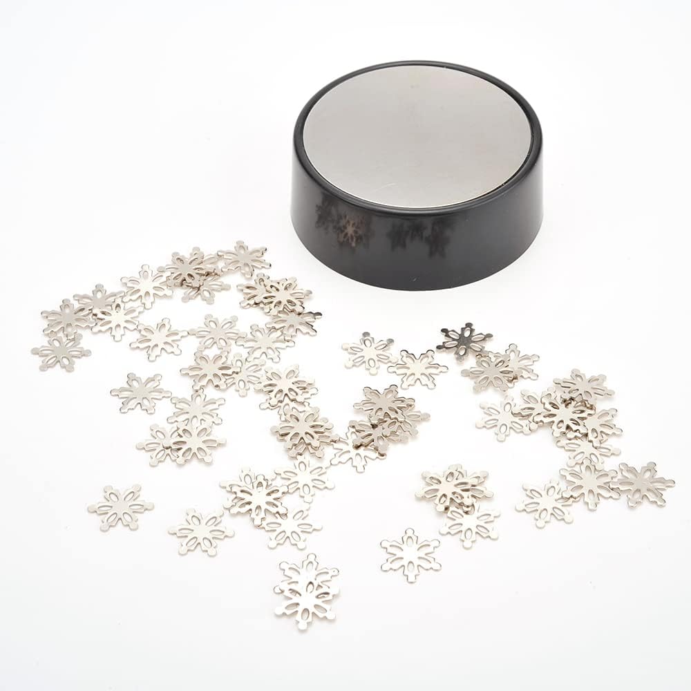 Magnetic Desktop Sculpture (Snowflakes) | Mini Magnetic Art Decoration for Desktop | Fun Stress Relief Office Gift