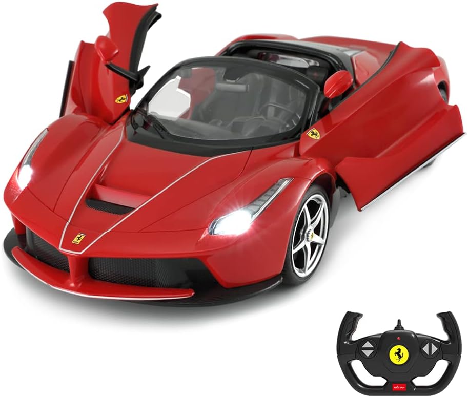 Rastar RC Car | Radio Remote Control Car 1/14 Scale Ferrari 458 Special A, Model Toy Car for Kids, Auto Open & Close, Red
