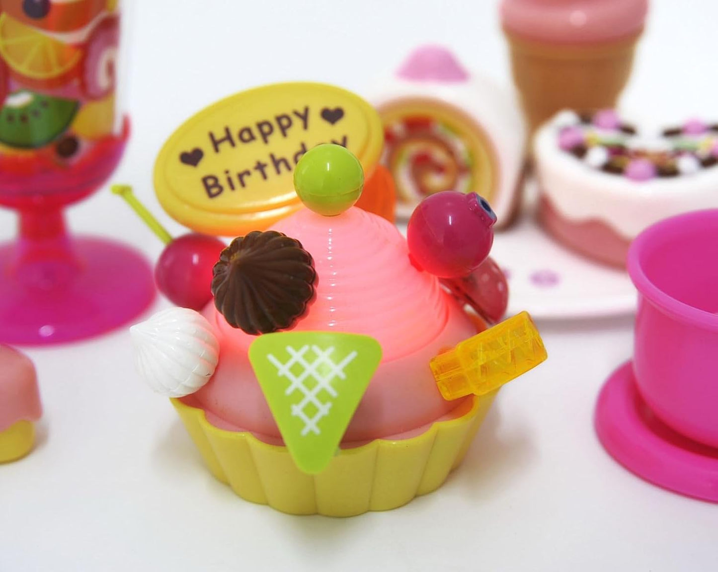 Play Food Set with Cupcake, Cakes, Ice Cream & Sundae