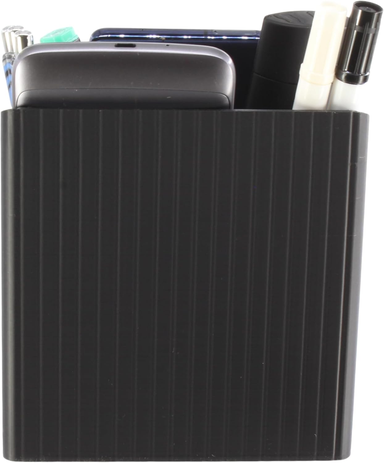 PowerTRC 3D Printed Remote Control Holder – 3-Compartment TV Remote Caddy & Desk Organizer for Living Room, Office, Bedroom – Smooth PLA, Non-Slip Base, No Assembly – Made in USA