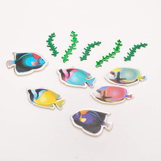 Magnetic Desktop Sculpture (Aquarium) | Mini Magnetic Art Decoration for Desktop | Fun Stress Relief Office Gift (2 Sets)
