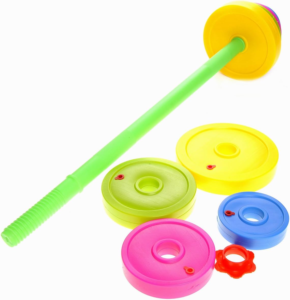 Barbell Kids Weight Set - Adjustable Toddler Weight Set & Kids Workout Equipment for Beginner Gym Exercise, Fitness, Ideal for Weightlifting & Powerlifting Training