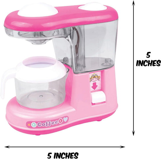 Kitchen Appliance Playset with Light & Sound – Includes Kettle, Coffee Maker, Mixer, and Accessories for Kids Age 4-8 – Fun Pretend Play Kitchen Appliances