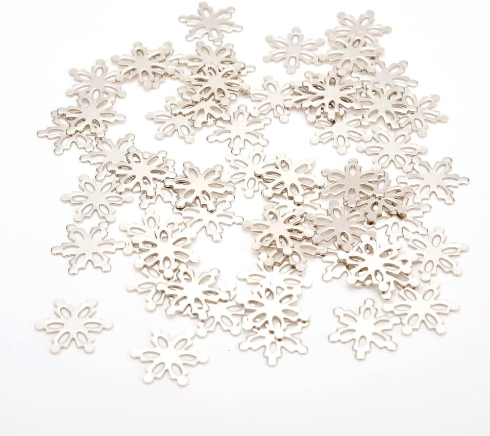Magnetic Desktop Sculpture (Snowflakes) | Mini Magnetic Art Decoration for Desktop | Fun Stress Relief Office Gift