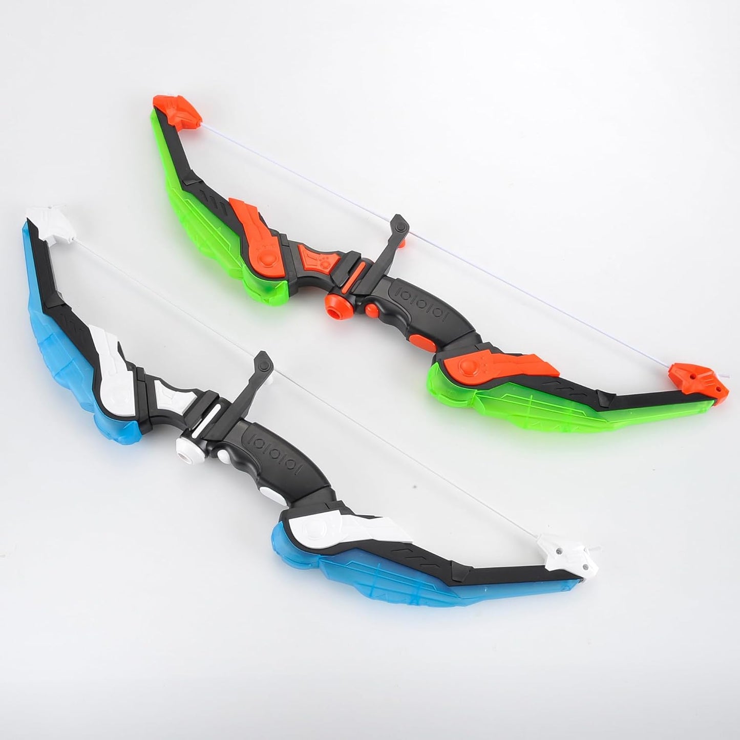 2 Pack Bow and Arrow Set for Kids 8-12, Suction Cup Bow and Arrow Game Set with Target Practice LED Light Up Kids Archery Set Outdoor Play Toys 2 Quivers 2 Blasters 20 Arrows & Darts