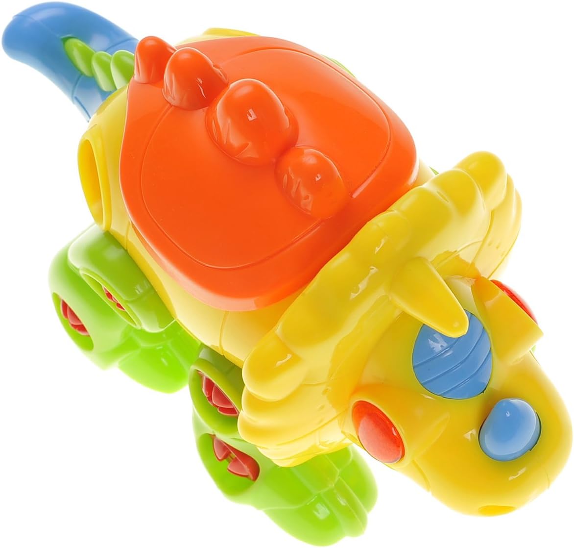 PowerTRC Take-A-Part Educational Triceratops Building Dinosaur with Lights & Sound | Construction Toy Set with 2 Screwdrivers for Kids
