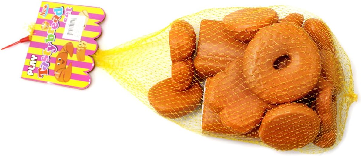 12 Pieces Life Size Fake Bread Playset | Pretend Bakery Kitchen Toy Set & Decoration | Unique Gift for Toddlers, Boys & Girls