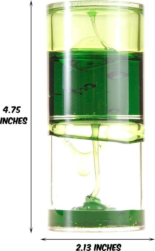 Liquid Motion Bubbler Spiral Timer Fidget Desk Calming and Soothing Toy Sensory Visual Toy Beautiful Ooze Tube | Desktop Decoration for Autism, Anxiety & ADHD