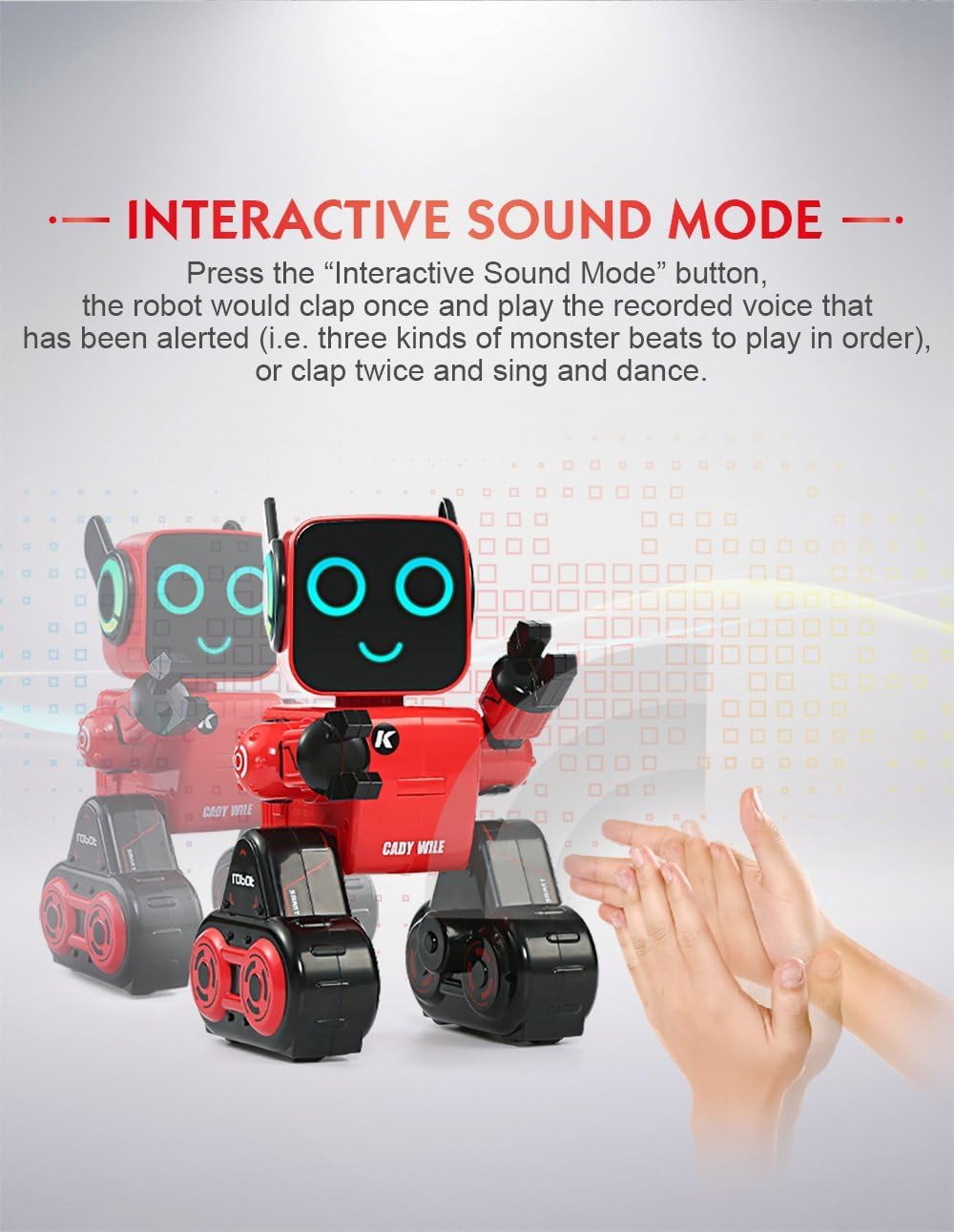 PowerTRC Toy Robot for Kids, Smart RC Programmable Robot, Dancing Singing Talking Walking Transporting Toys for Boys and Girls, Touch Sound and Remote Controls, Gift for Adults and Kids