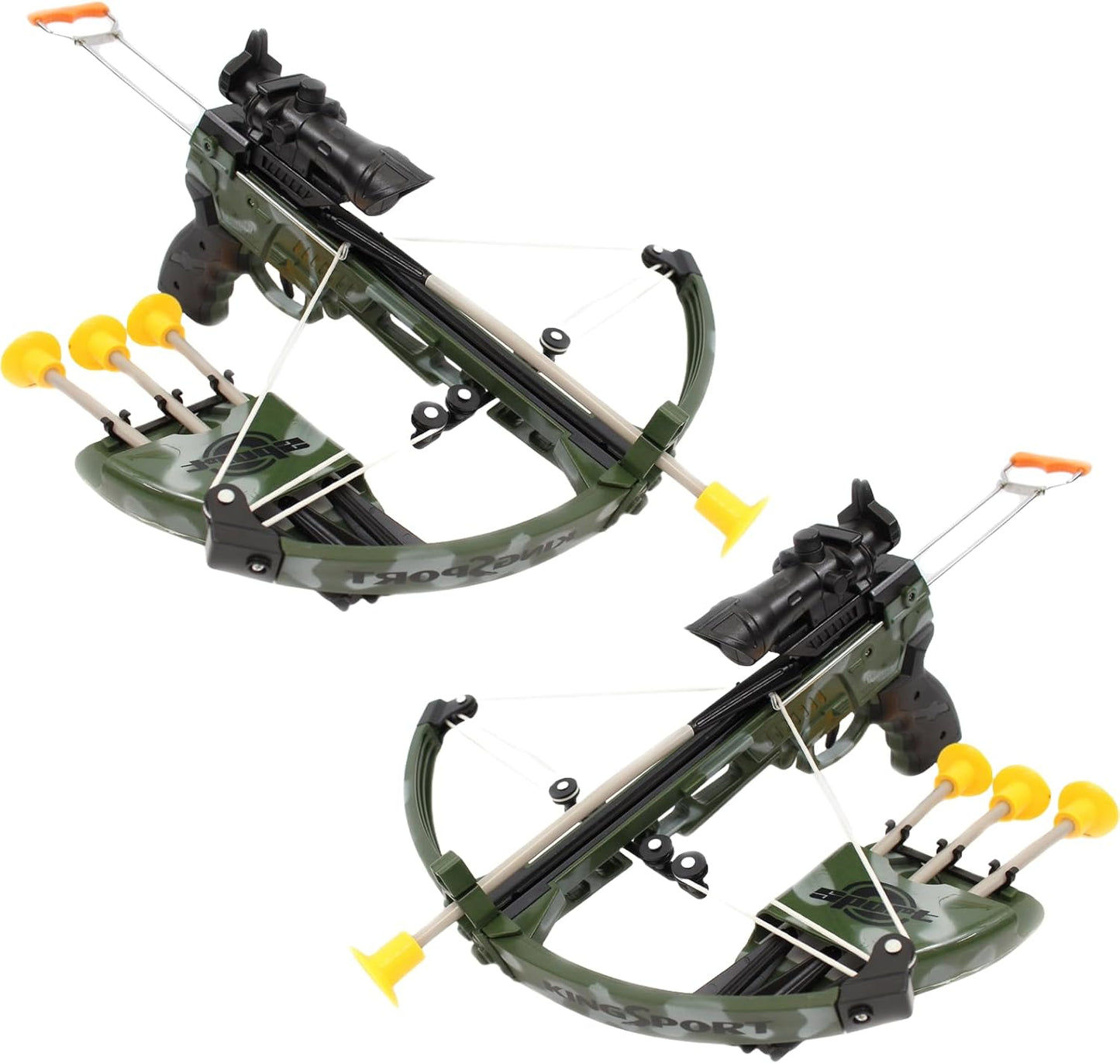 Deluxe Military Action Crossbow Toy | Kids Target Archery Crossbow with Scope and Arrow Toy