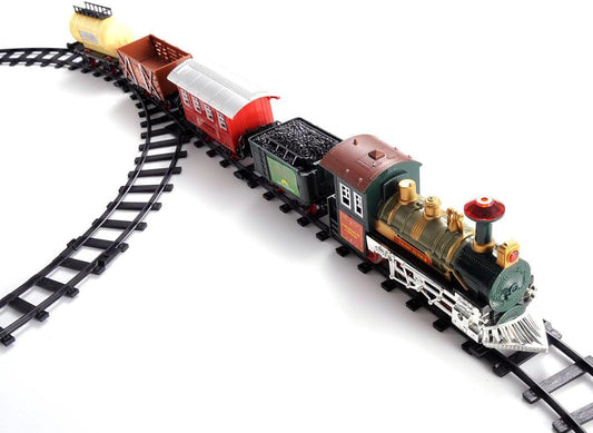 PowerTRC Train Toys for Toddlers 1-3, Train Set Toys for Kids, Christmas Train Set Train Toy w/Light & Sound Birthday Gifts for 3 4 5 6 Year Old Boys Girls