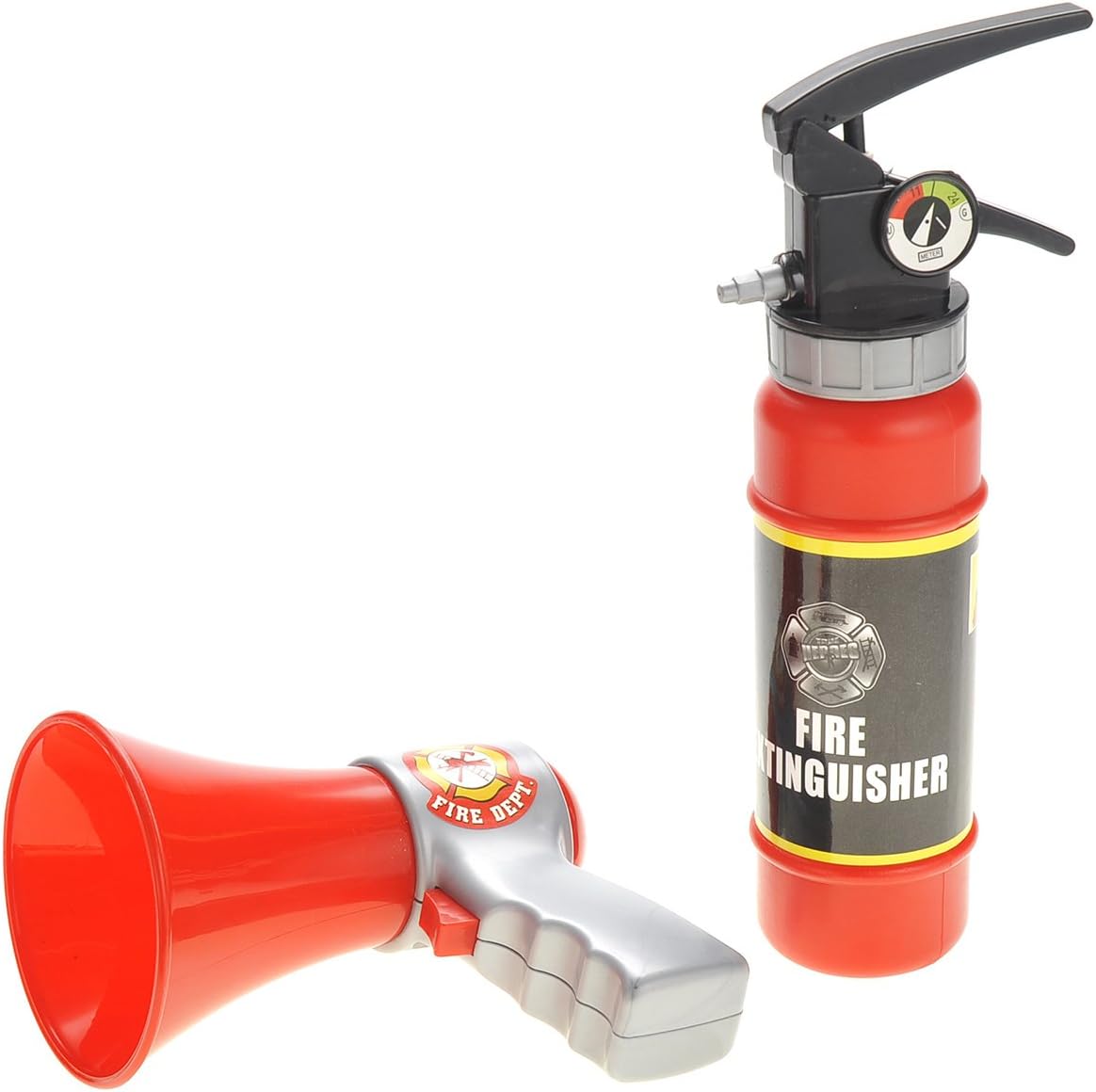 PowerTRC 10 Pcs Kids Firefighter Gear - Fireman Toys for Toddlers 3-5, Including Helmet Accessories
