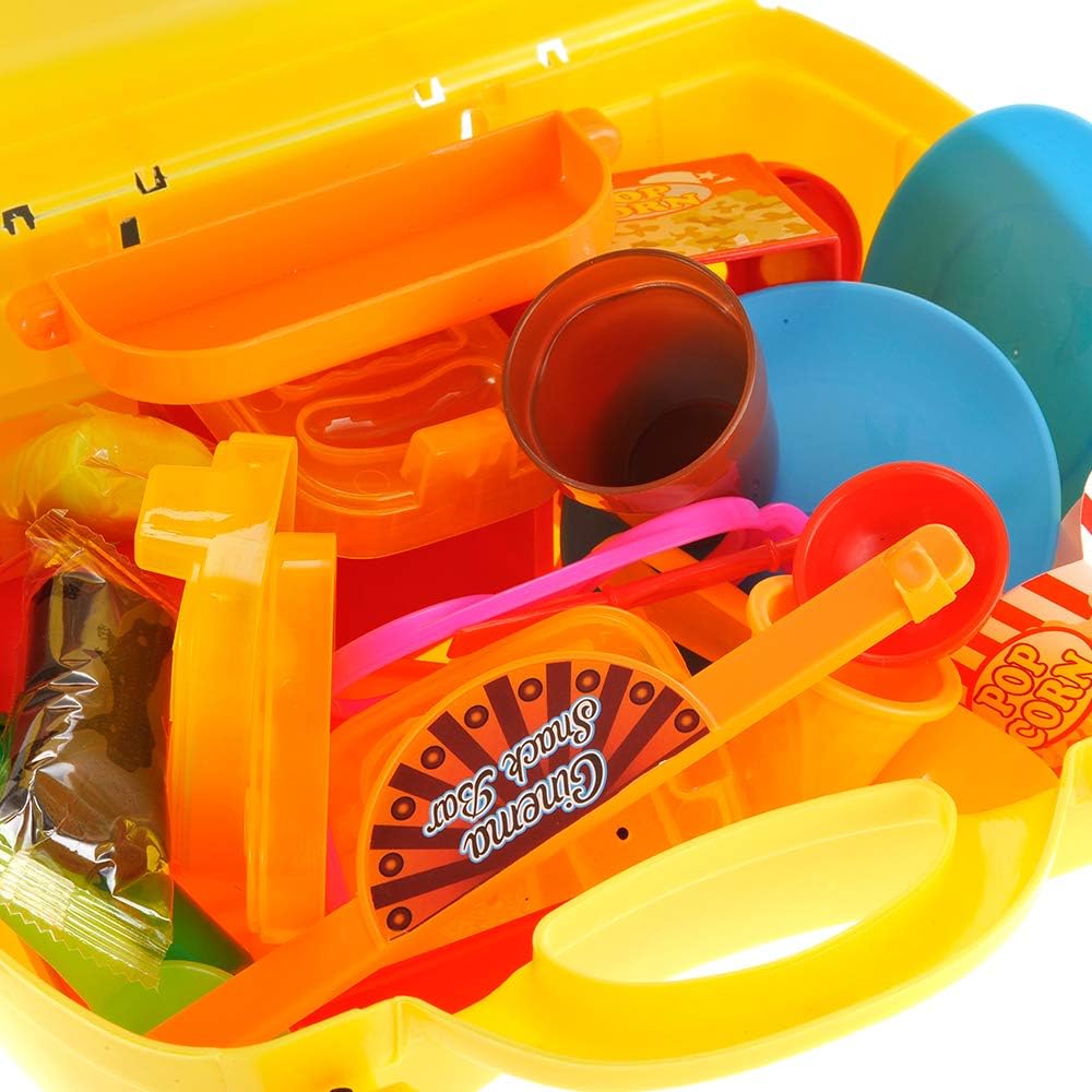 Travel Case Playset | Portable Pretend Play Kitchen Set for Kids | On-The-Go Imagination | Fast Food Play Set for Fun & Creative Role Play