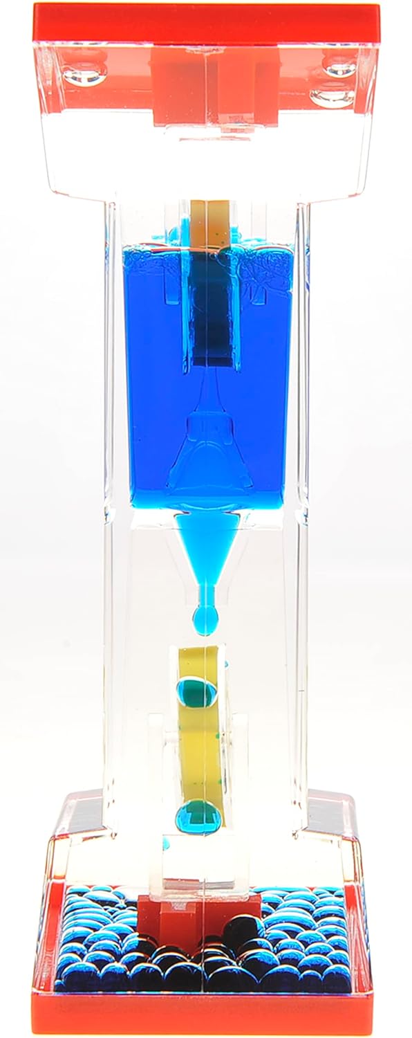 Liquid Motion Bubbler Sensory Fidget Toy for Desk Tops | Calming and Relaxing ADHD, Anxiety, and Autism Toy for Kids and Adults | Handheld Water Game